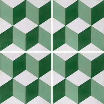 Baldosa hidráulica Cube