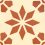 Baldosa hidr&aacute;ulica Monochrome Carodeco Terracotta 7190-4-20x20x1,6
