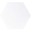 Baldosa hidr&aacute;ulica Uni Hexagone Carodeco Carodeco Neige hexagone-05-20x17,4