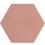 Baldosa hidr&aacute;ulica Uni Hexagone Carodeco Carodeco Vieux rose hexagone-37-20x17,4