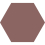 Baldosa hidr&aacute;ulica Uni Hexagone Carodeco Carodeco Chocolat hexagone-45-20x17,4