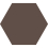 Baldosa hidr&aacute;ulica Uni Hexagone Carodeco Carodeco Cachou hexagone-47-20x17,4
