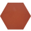 Baldosa hidr&aacute;ulica Uni Hexagone Carodeco Carodeco Acajou hexagone-70-20x17,4