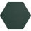 Baldosa hidr&aacute;ulica Uni Hexagone Carodeco Carodeco Vert foncé hexagone-3014-20x17,4