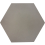 Baldosa hidr&aacute;ulica Uni Hexagone Carodeco Carodeco Cendré hexagone-15-20x17,4