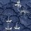 Papeles pintados panor&aacute;mico Waves Of Tsushima Mindthegap Indigo/Taupe WP20513