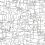 Papel pintado adh&eacute;sif Cubist Cityscape York Wallcoverings White/Black PSW1047RL