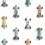 Papel pintado Race car Studio Ditte White race-car-white