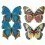Papeles pintados panor&aacute;mico Butterflies Mix 8 Curious Collections Bleu/Rose CC-butterflies-mix-8