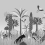 Papeles pintados panor&aacute;mico Jungle Maison Martin Morel Noir et Blanc jungle-noiretblanc