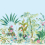 Papeles pintados panor&aacute;mico Tropical Panoramic York Wallcoverings Blue MU0255M