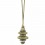 Gland de clef Onyx M&eacute;tal Houl&egrave;s Beige métallisé 35085-9165
