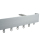Tringle Cosmo Aluminium Droit kit pose plafond Houl&egrave;s Nickel Brossé Mat T5006-157