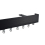 Tringle Cosmo Aluminium Droit kit pose plafond Houl&egrave;s Noir Brossé Mat T5006-158
