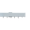 Tringle Cosmo Aluminium Droit kit pose mur Houl&egrave;s Laqué Blanc T0219-156