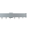 Tringle Cosmo Aluminium Droit kit pose mur Houl&egrave;s Nickel Brossé Mat T0219-157
