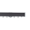 Tringle Cosmo Bois kit pose mur Houl&egrave;s Nickel Brossé Mat & Chêne teinté Wengé T0873-5702