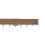 Tringle Cosmo Bois kit pose mur Houl&egrave;s Nickel Brossé Mat & Chêne teinté Noyer T0873-5703