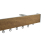 Tringle Cosmo Bois kit pose plafond Houl&egrave;s Nickel Brossé Mat & Chêne teinté Noyer T5004-5703