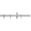 Tringle Bastide kit pose mur avec anneaux Houl&egrave;s Blanc cassé T0105-61