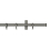 Tringle Bastide kit pose mur avec anneaux Houl&egrave;s Gris Fume T0112-63