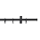 Tringle Bastide kit pose mur avec anneaux Houl&egrave;s Bronze T0098-64