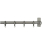 Tringle Bastide kit corner avec anneaux Houl&egrave;s Gris Fumé T0915-63