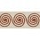 Ribetes jacquard Calyx 70 mm Houl&egrave;s Rouille 32205-9300