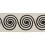 Ribetes jacquard Calyx 70 mm Houl&egrave;s Noir 32205-9900