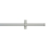 Tringle Bastide kit pose mur pour &oelig;illets Houl&egrave;s Blanc cassé T0927-61