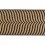 Ribetes jacquard Calliope 98 mm Houl&egrave;s Noir/Miel 32186-9990