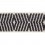 Ribetes jacquard Themis 76 mm Houl&egrave;s Gris 32178-9600