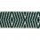 Ribetes jacquard Themis 76 mm Houl&egrave;s Vert 32178-9700