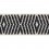 Ribetes jacquard Themis 76 mm Houl&egrave;s Noir 32178-9900