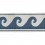 Ribetes jacquard Olympia 73 mm Houl&egrave;s Cobalte 32203-9600