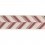 Ribetes brod&eacute; Thalia 55 mm Houl&egrave;s Rose 32193-9400