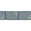 Ribetes brod&eacute; Hera 53 mm Houl&egrave;s Bleu 32196-9600