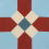 Baldosa hidr&aacute;ulica Victorian Warwick De Tegel Ivory, Rusty Red, Slate Blue, French Blue victorian-warwick-blue-14x14-1.6