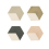 Baldosa hidr&aacute;ulica Hex Thirds Popham design Mix Celadon, Cypres, Lichen, Pale Coral H1-007-CW1