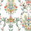 Papel pintado adh&eacute;sif Luxembourg Rifle Paper Co. White multi PSW1327RL