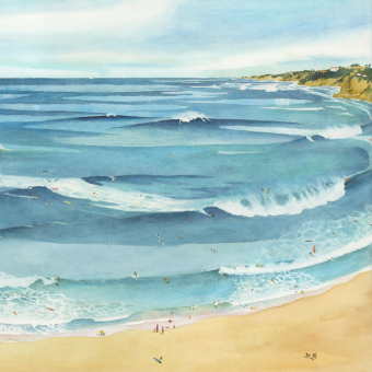 Papeles pintados panorámico Surf Guéthary