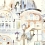Papeles pintados panor&aacute;mico Venezia Code Multicolor B9702 intissé