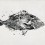 Papeles pintados panor&aacute;mico Poissons Tres Tintas Barcelona Noir M2501-1