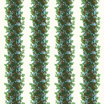 Papel pintado Rayure Fleurie