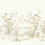 Papeles pintados panor&aacute;mico Flowering Vine Chino York Wallcoverings White KT2262M
