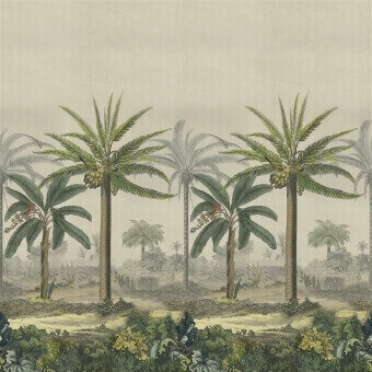 Papeles pintados panorámico Palm trail Scene 2