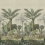 Papeles pintados panor&aacute;mico Palm trail Scene 1 John Derian Sepia PJD6007/01