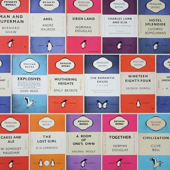 Papel pintado Penguin Library