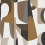 Papel pintado Assemblage Casamance Blanc Chocolat 75460100