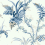Papel pintado Wild Ferns Coordonn&eacute; Indigo A00022